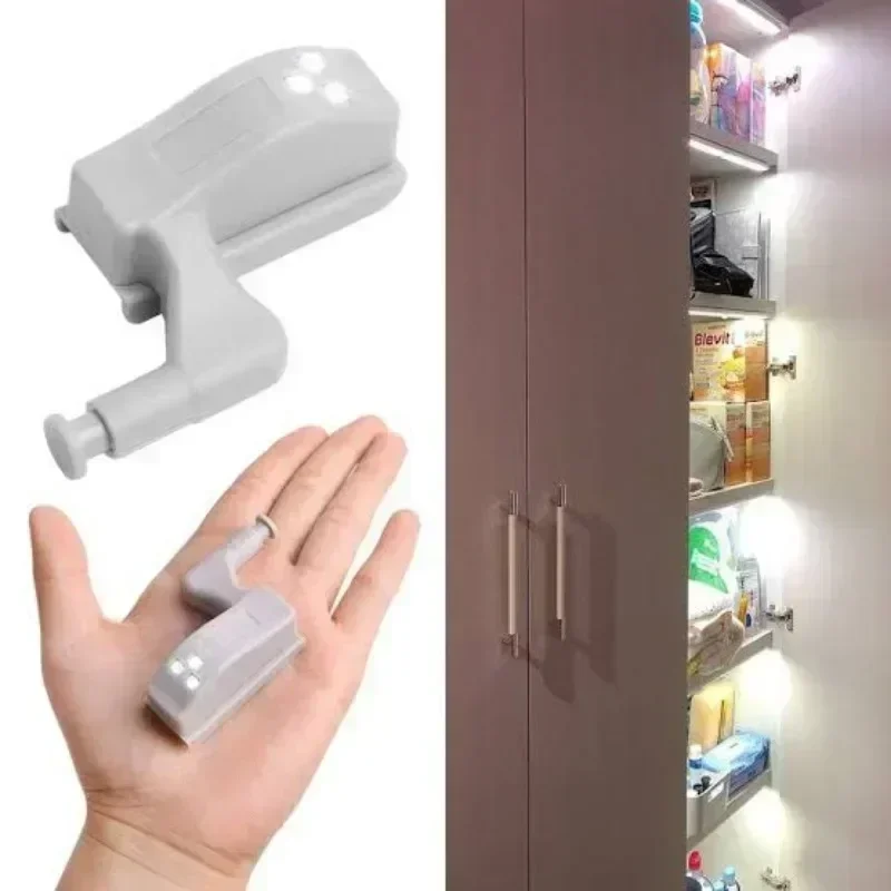 LED ภายในโคมไฟบานพับตู้ไฟ Universal ตู้เสื้อผ้าตู้ประตูเซ็นเซอร์ไฟห้องนอนตู้เสื้อผ้าห้องครัวตู้เสื้อผ้า Night Lights