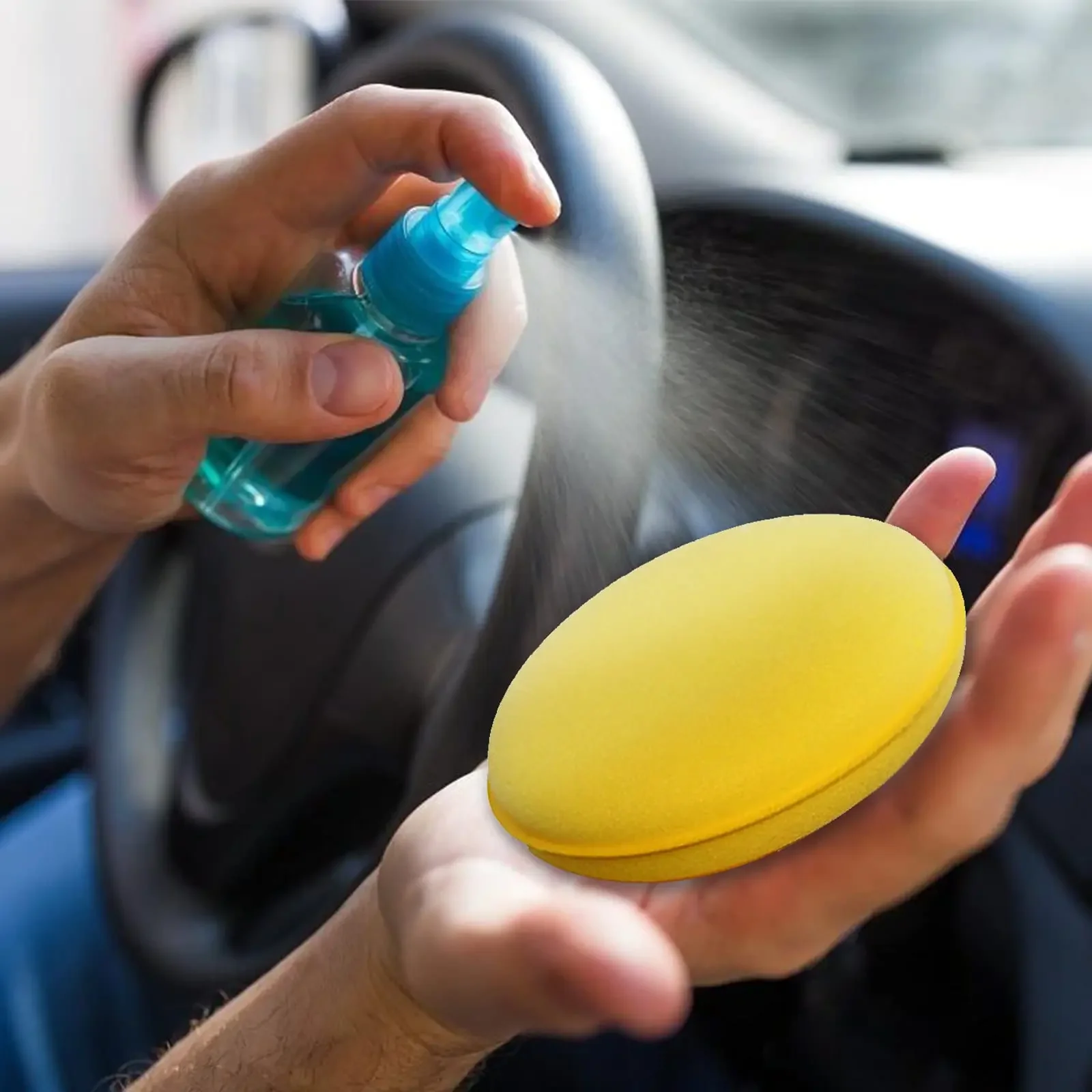 Auto Wachsen Schaum Polnischen Schwämme Applikator Detail Waschen Pads Wachs Weichen Schwamm Reinigung Zubehör Staub Entfernen Auto Reinigung Werkzeug