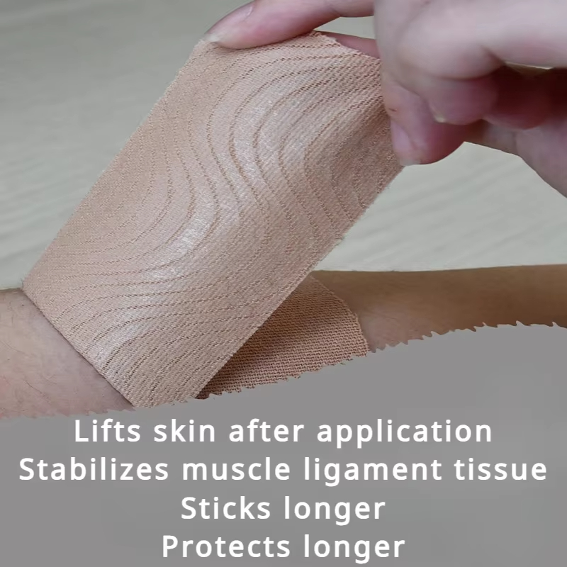 Rollo de cinta de kinesiología impermeable para deportes, vendaje atlético, Protector de recuperación muscular, fleje, alivio del dolor, tenis y gimnasio, 1 unidad