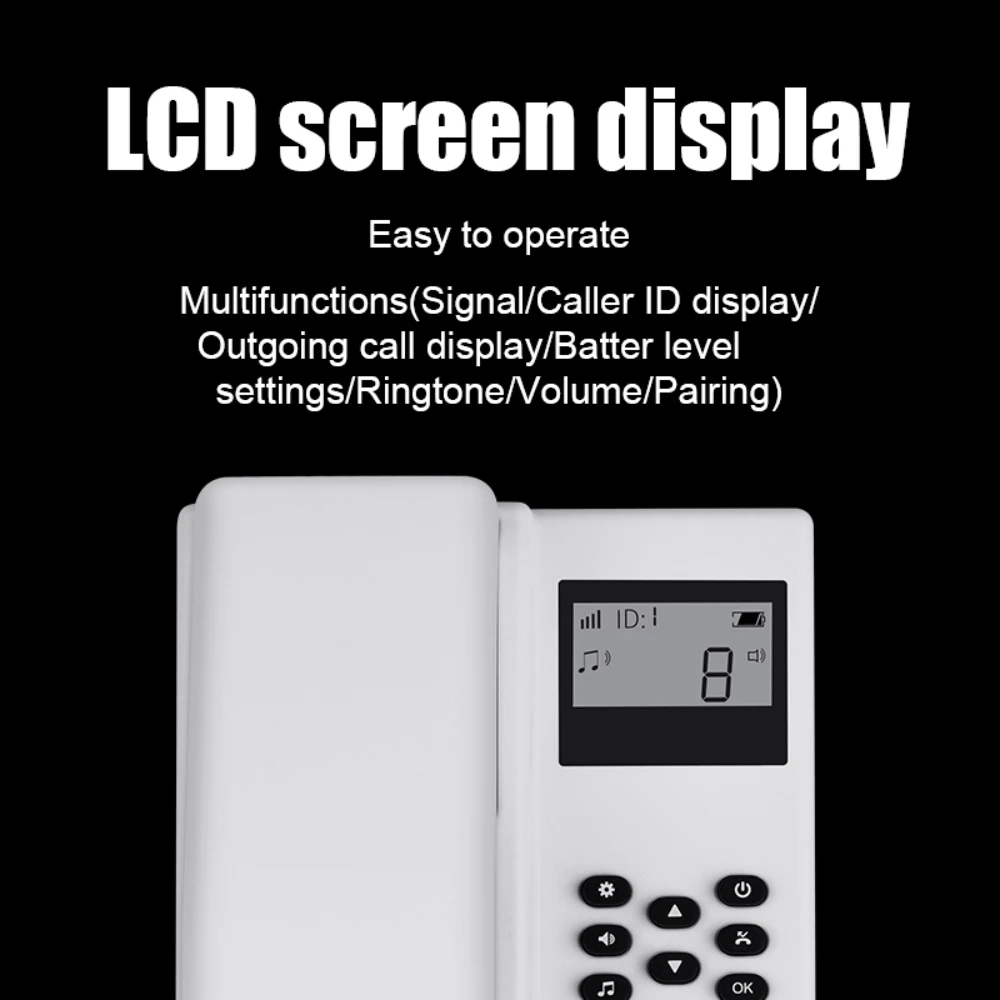 2.4GHz Wireless Intercom Phone System Audio Handsets Telephone Communication System for Hotel Warehouse Office Factory Home