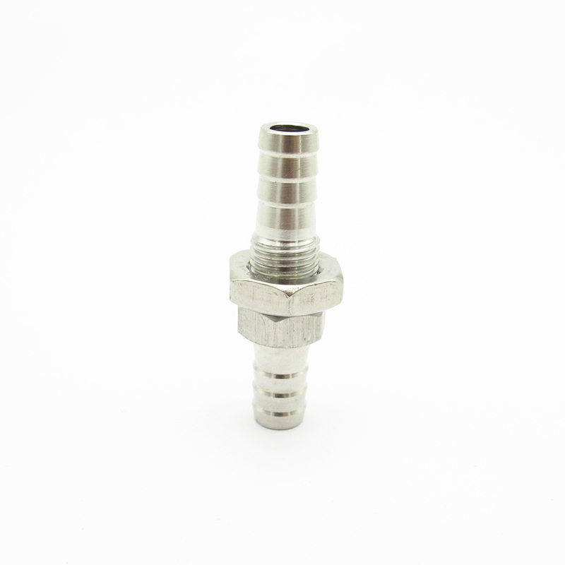 4Mm 6Mm 8Mm 10Mm 12Mm 14Mm 16Mm 19Mm Hose Barb Vách Ngăn 304 đồng Hồ Nam Dây Thép Không Gỉ Thép Gai Ống Ống Nối Kết Nối Adapter