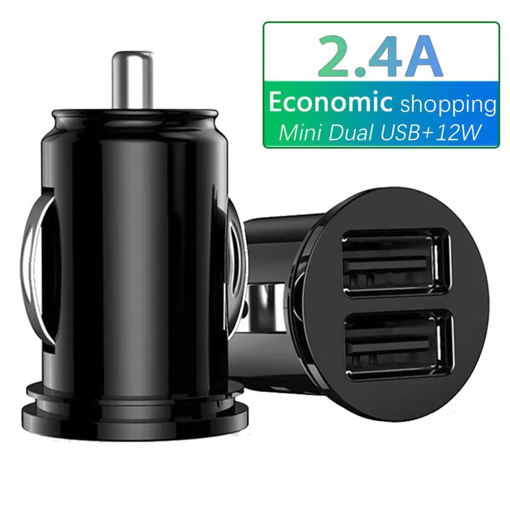 Dual-USB-Auto ladegerät 2.4a 5V 2-Port-Zigarettenanzünder USB-Netzteil Schnell ladegerät für alle Smartphones