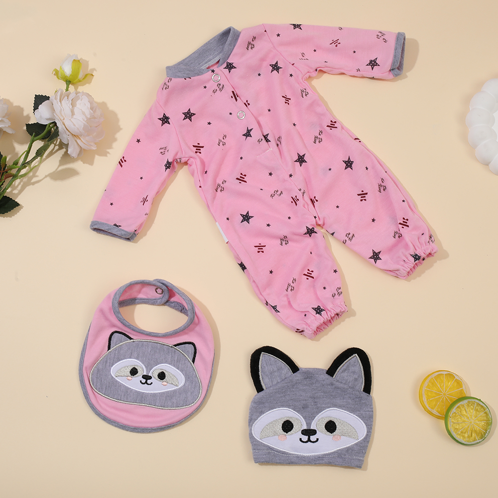 Reborn Baby Doll roupas ternos, acessórios para geração, 45cm, 17 Polegada, apto para 45cm