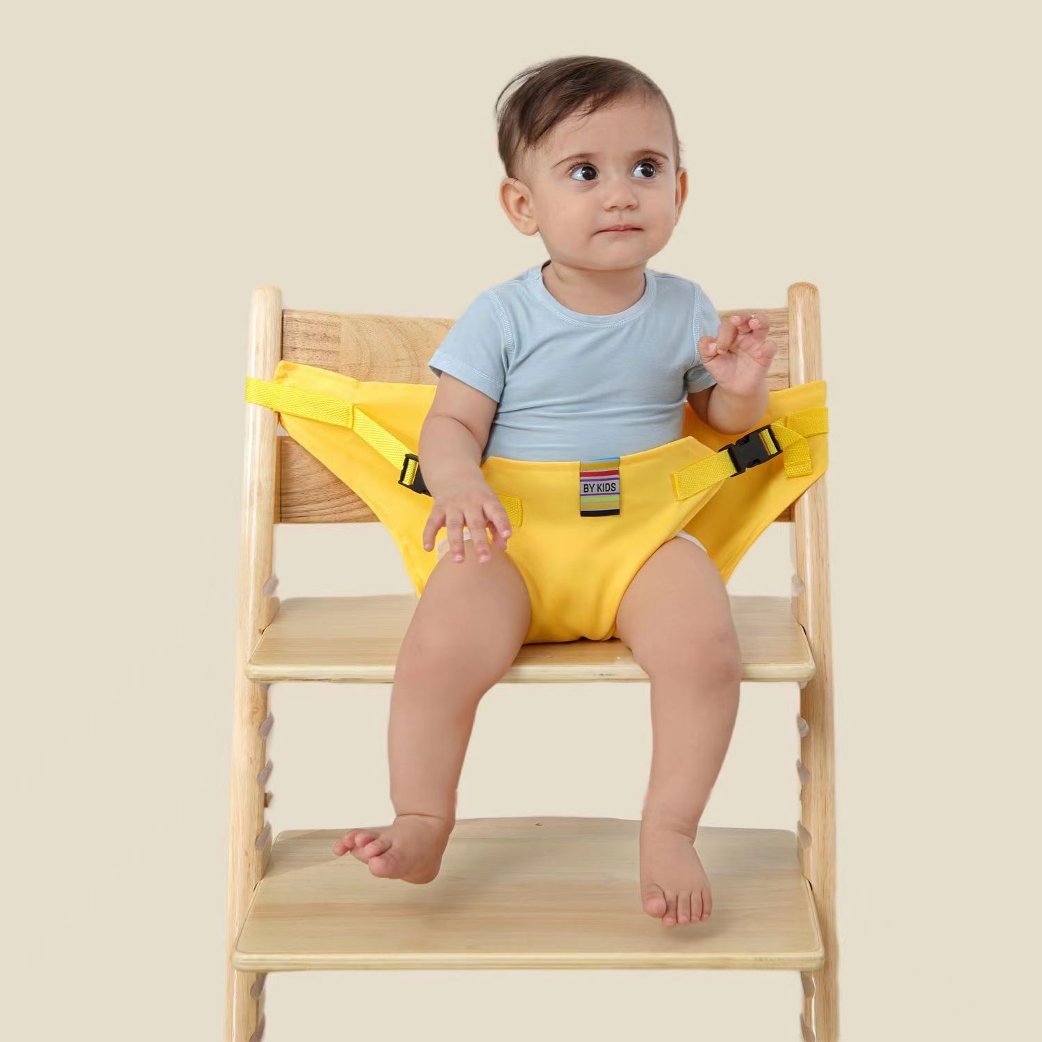 Assento infantil portátil, cadeira de jantar para bebês, cinto de segurança, material macio, cuidar para bebês todos os dias