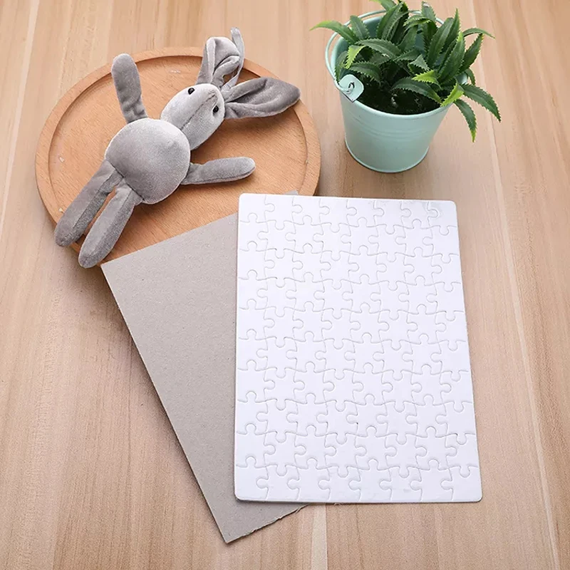 Miễn Phí Vận Chuyển 10 Cái/lốc Giá Rẻ Giá Bộ 120 Có Thể In Bộ Đồ Chơi Bảng Ghép Hình A4 A5 Thăng Hoa Tẩy Trống Ghép Hình DIY In Chuyển Nhiệt