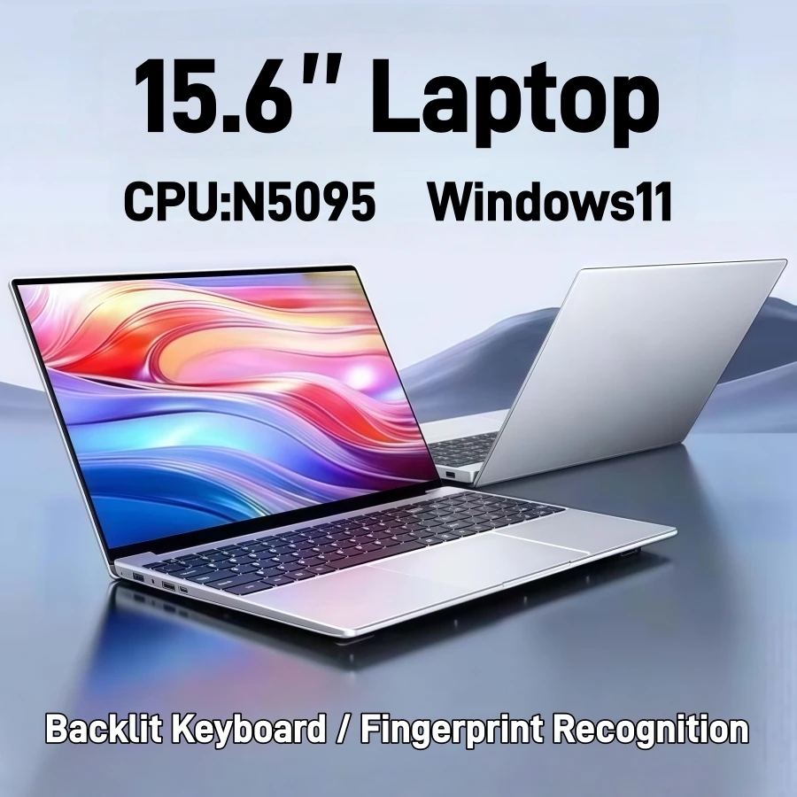 15,6" IPS Intel N5095 gaming-laptops draagbare notebook pc 16GB 32GB DDR4 512G / 1TB SSD Windows11 Verlicht toetsenborddeals