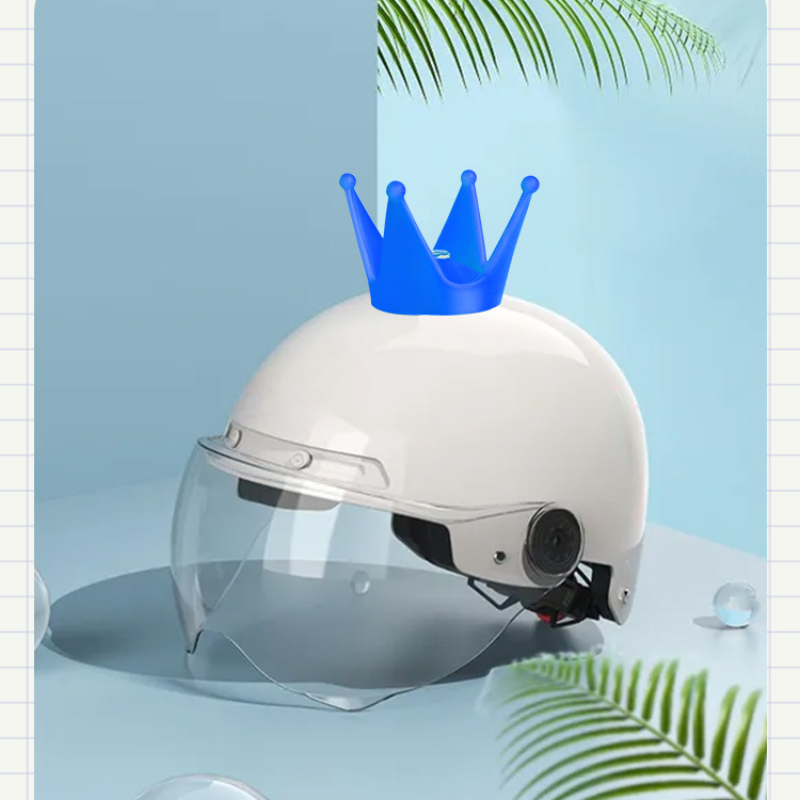 Универсальное украшение для мотоциклетного шлема, украшение для велосипеда, мотоциклетная корона, аксессуары на присоске, украшение для велосипеда, усиление