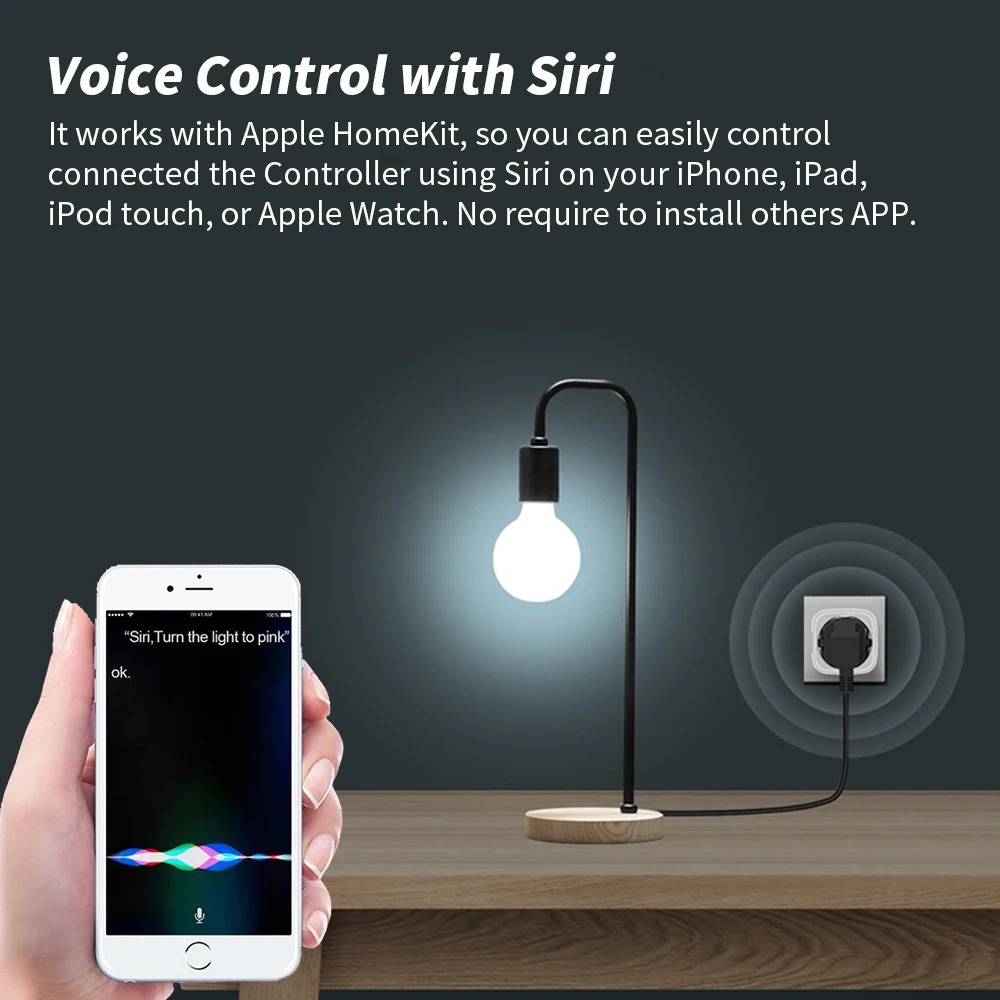 Xiaomi Smart Home Apple Homekit/Tuya enchufe inteligente enchufe de la UE toma de pared de red Wifi enchufes eléctricos uso Siri/Alexa/Google
