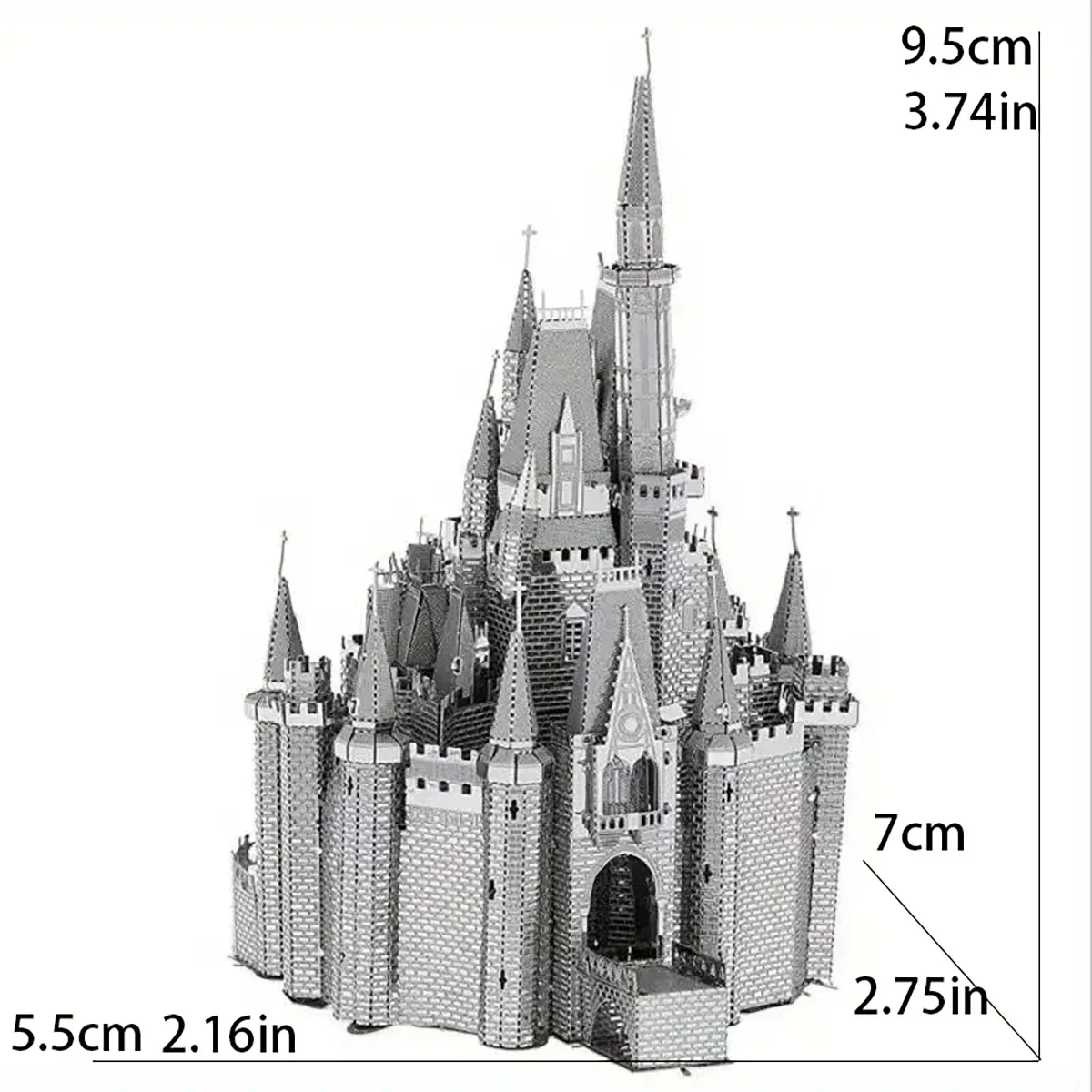 ของเล่นตัวต่อโลหะทำมือรูปโลกสำหรับผู้ใหญ่3D ของเล่นของขวัญสไตล์นักรบปราสาทกลองปริศนาโลหะ