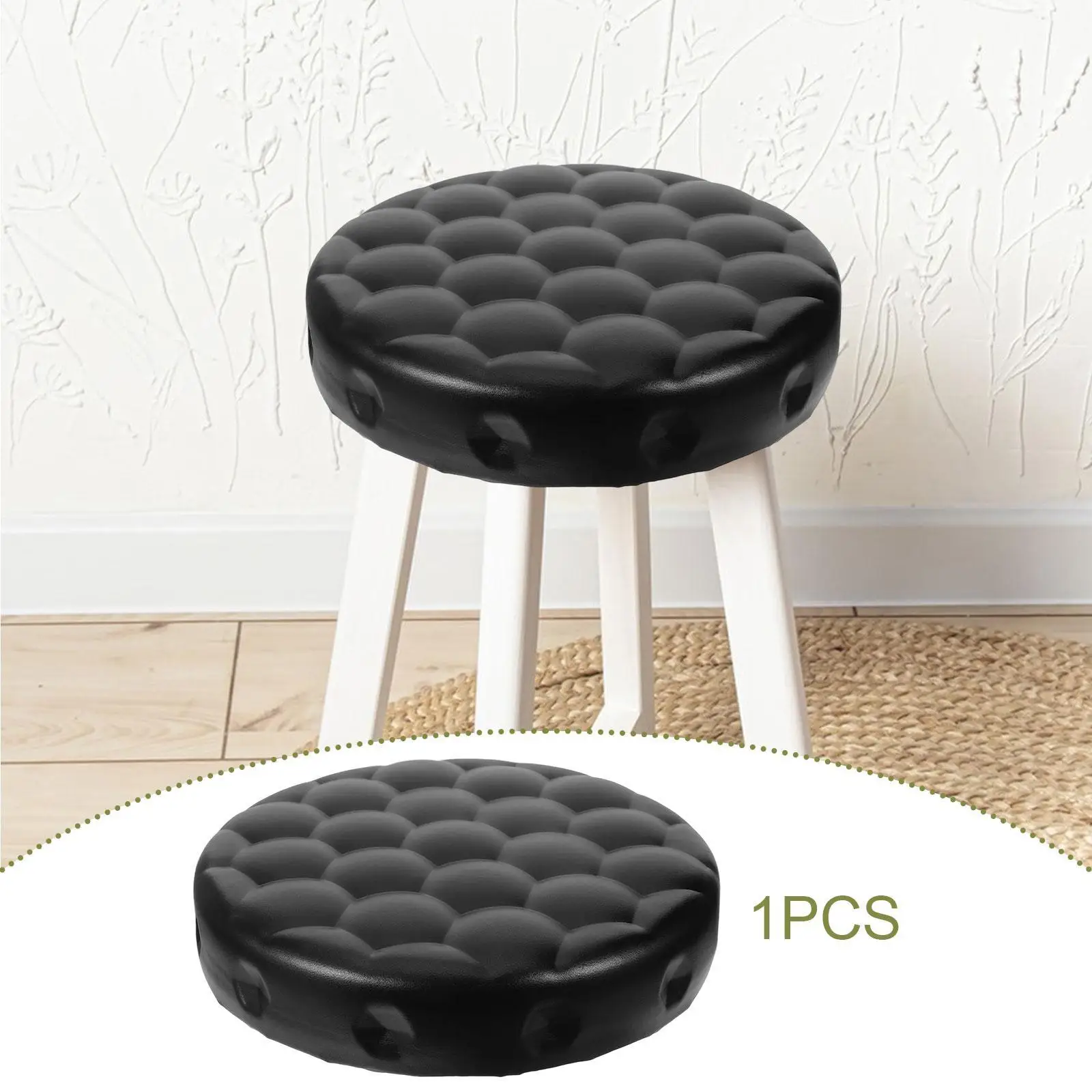 Cuscino del sedile del sgabello da bar Parte superiore del sedile Confortevole Sostituisci le parti Installazione semplice Copertura in pelle PU Resistente per salone di barbiere SPA