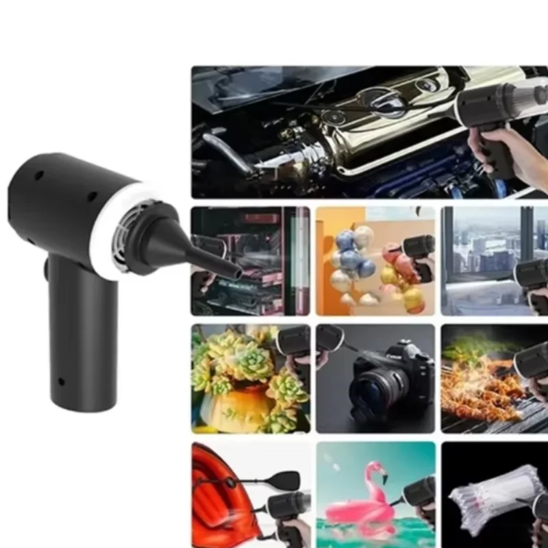Aspirador de coche inalámbrico de 9000Pa, dispositivo de limpieza portátil con carga USB de 1200mAh, Mini aspirador húmedo y seco para el hogar