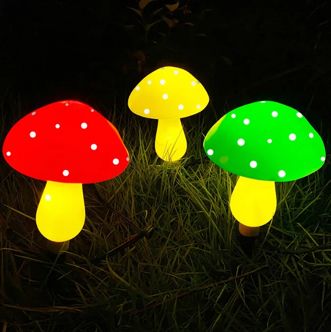 Zewnętrzna solarna girlanda świetlna w kształcie grzybów - wodoodporna lampa ogrodowa do krajobrazu i na dziedziniec - lampa LED