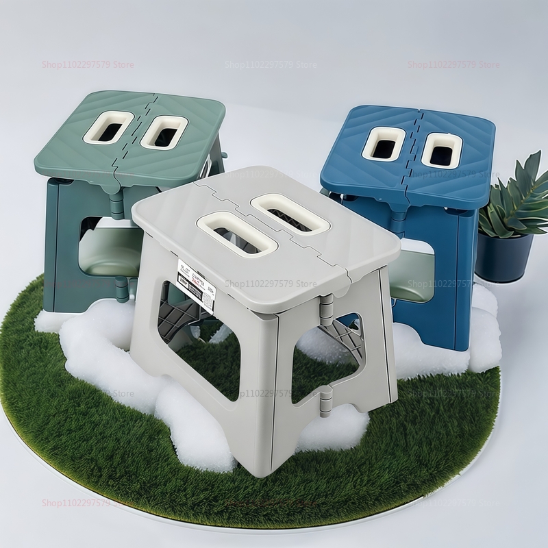 Lichtgewicht opvouwbare campingkruk Compacte draagbare buitenvisstoel Handheld voetsteun Plastic kinderbank voor campingpicknick