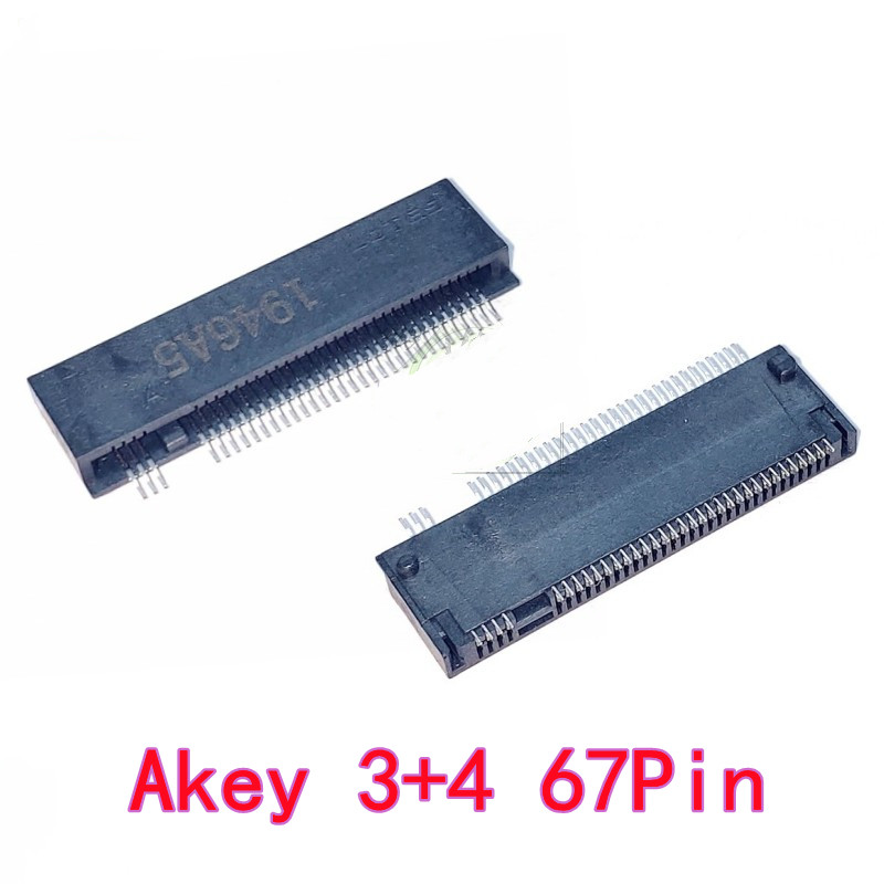 5pcs NGFF Socket / M.2 Interface Connector for SSD Female Socket 67P A/B/E/M Key, 2.3/3.2/4.2/8.5H