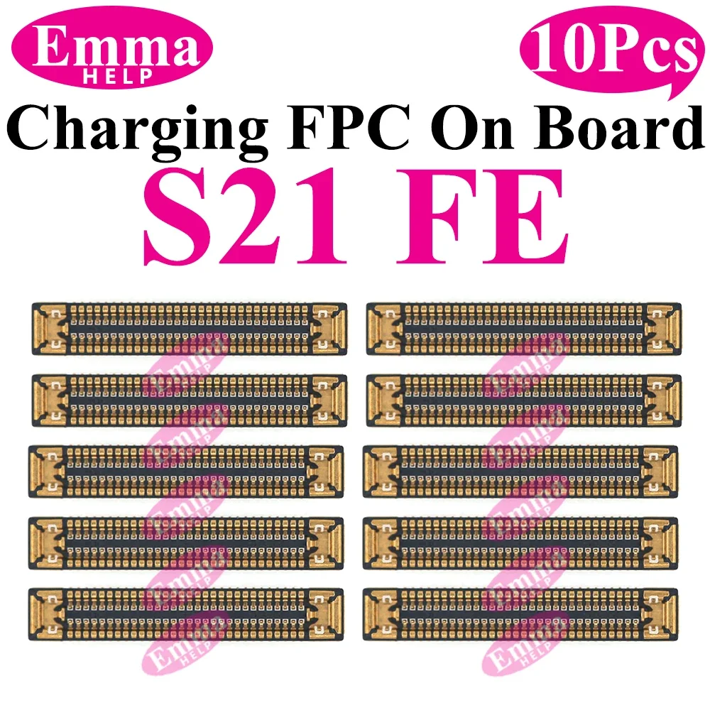 10Pcs USB Lade FPC Stecker An Bord Für Samsung S23 S24 S22 Ultra S21 Plus Hinweis 20 FE S21FE S10 stecker USB Dock Port