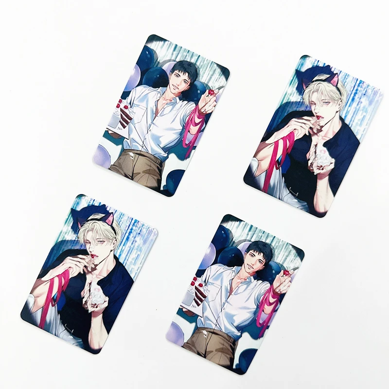 4 ชิ้น/เซ็ตเกาหลีมังงะการ์ด Lomo Baek Cirrus, Yeon Skylar ตัวการ์ตูน 3 นิ้ว Photocards แฟนของขวัญ