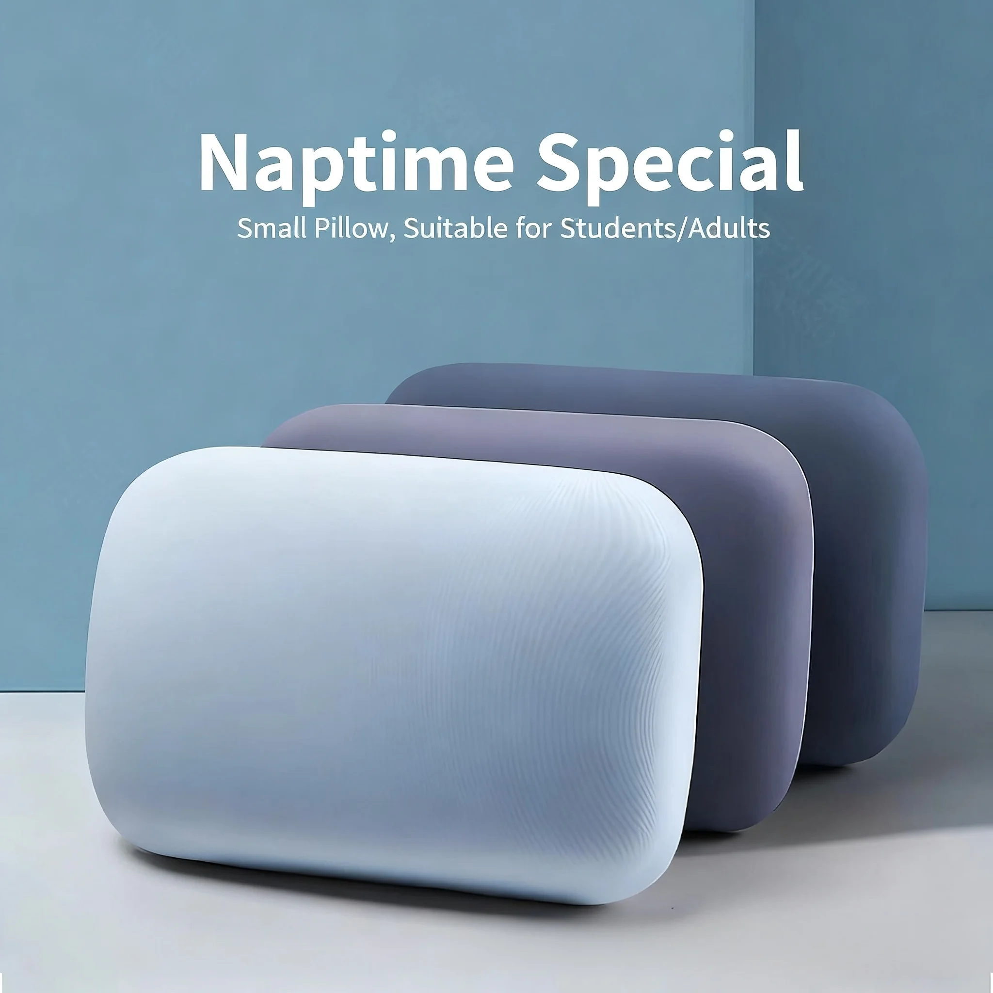 Almohada multifunción de espuma viscoelástica para el cuello, almohada de viaje suave de rebote lento para dormir, masaje de salud Cervical, almohadas para siesta