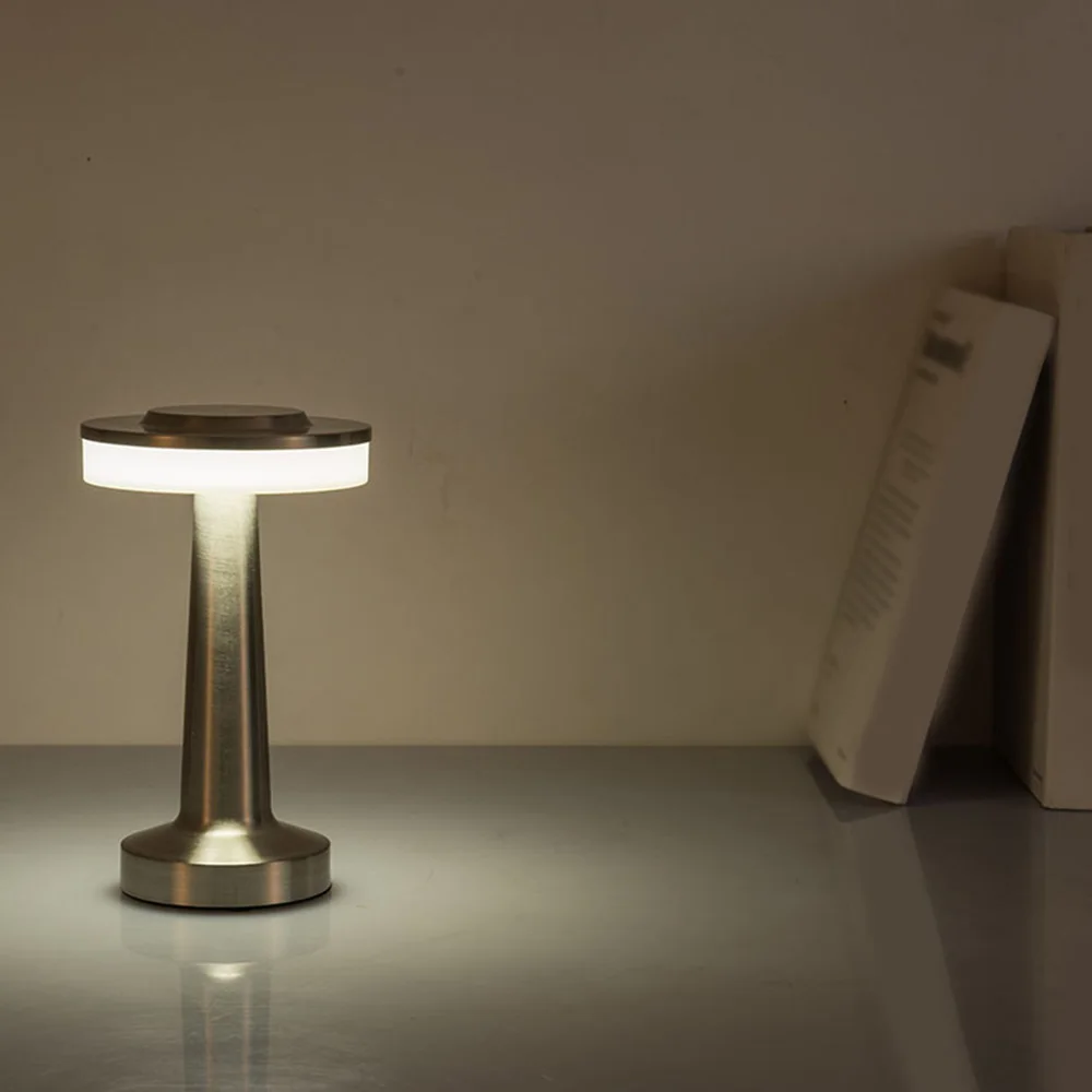 Retro lampa stołowa Led USB akumulator nieskończenie przyciemnialna lampka nocna oświetlenie kempingowe odpowiednie do lampy barowej oświetlenie otoczenia sypialni