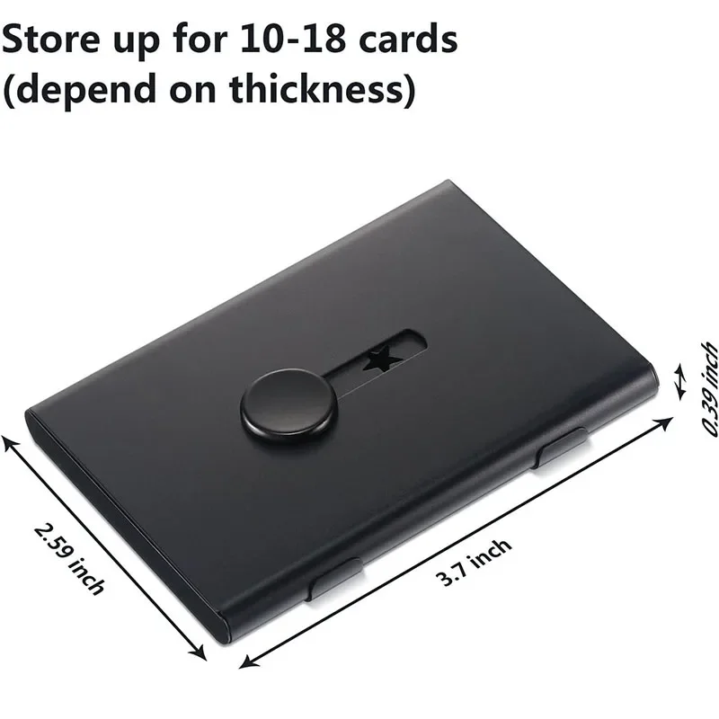 โลหะผู้ถือบัตรธุรกิจ Hand Push Card Case Bank Card สมาชิกแพคเกจ Ultra Thin นามบัตรกล่องบรรจุภัณฑ์ Organizer