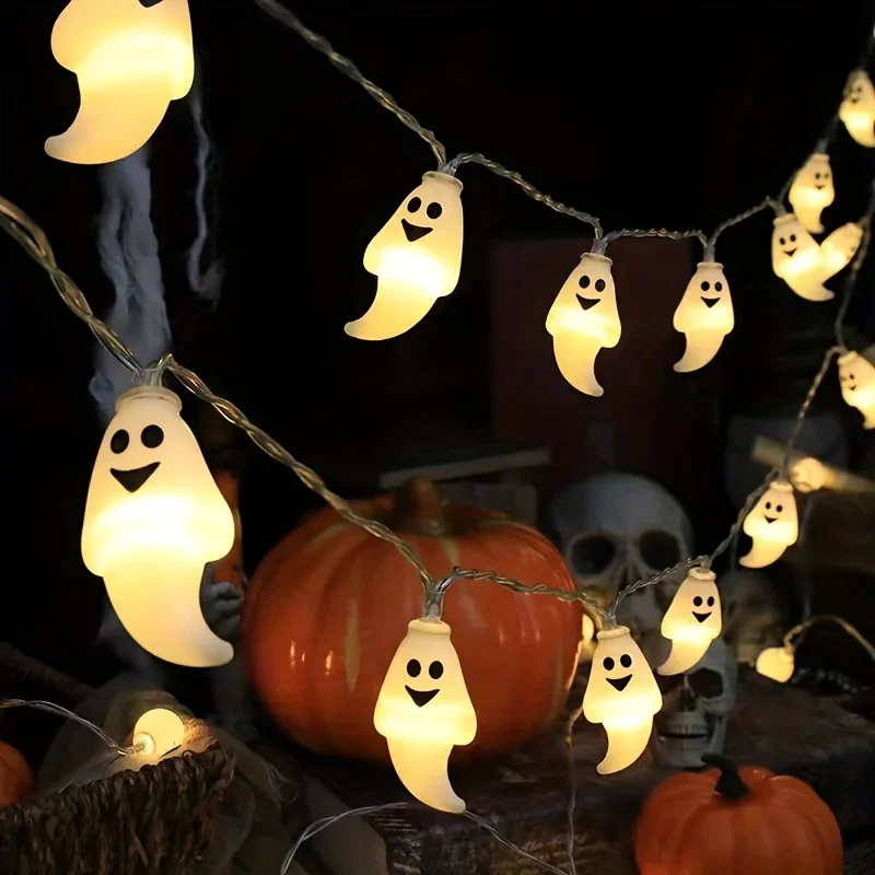 1pc Halloween String Lights Battery Powered Halloween Indoor Outdoor Lighting For Home Bedroom Birthday Party Theme Party