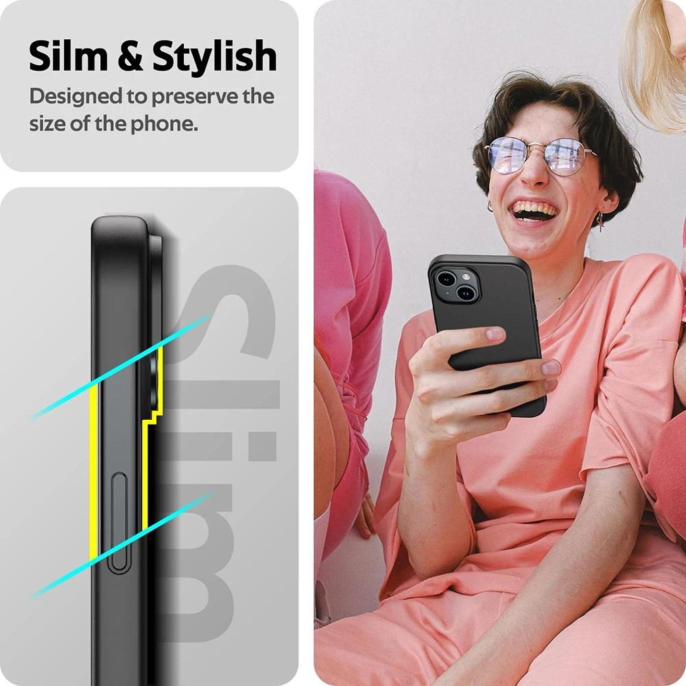 Luxury Matte Silicone Soft Case For iPhone 17 Air 16 15 14 Plus 13 12 Mini 11 Pro Max XR Ultra Thin Solid Black Cover