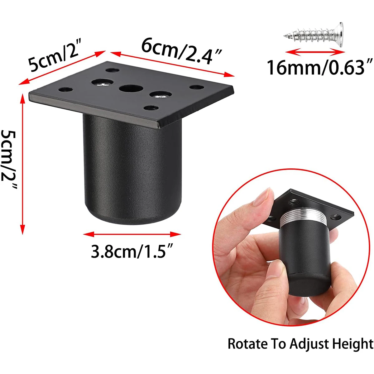 ปรับขาตู้ปรับขาเฟอร์นิเจอร์โซฟาเฟอร์นิเจอร์ตู้ Riser DIY เฟอร์นิเจอร์เปลี่ยนขาสําหรับตู้ทีวี Foo