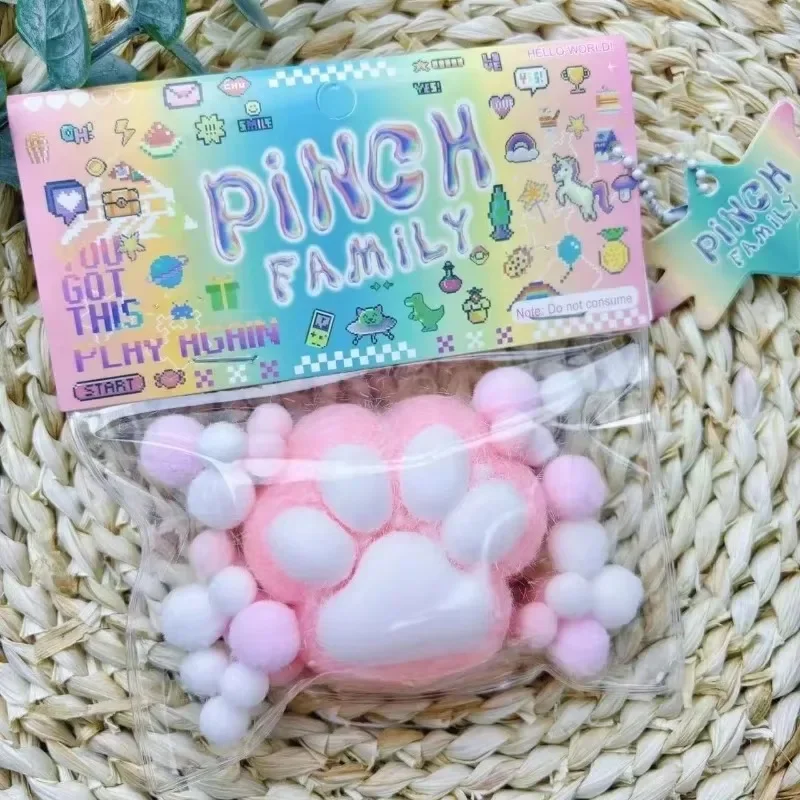 ตลก Squishy Squeeze ของเล่นแมวเท้า Antistress ความเครียดบรรเทาของเล่น Decompression Mochi Fidget เด็กผู้หญิงซิลิโคนช้า Rebound ของเล่น