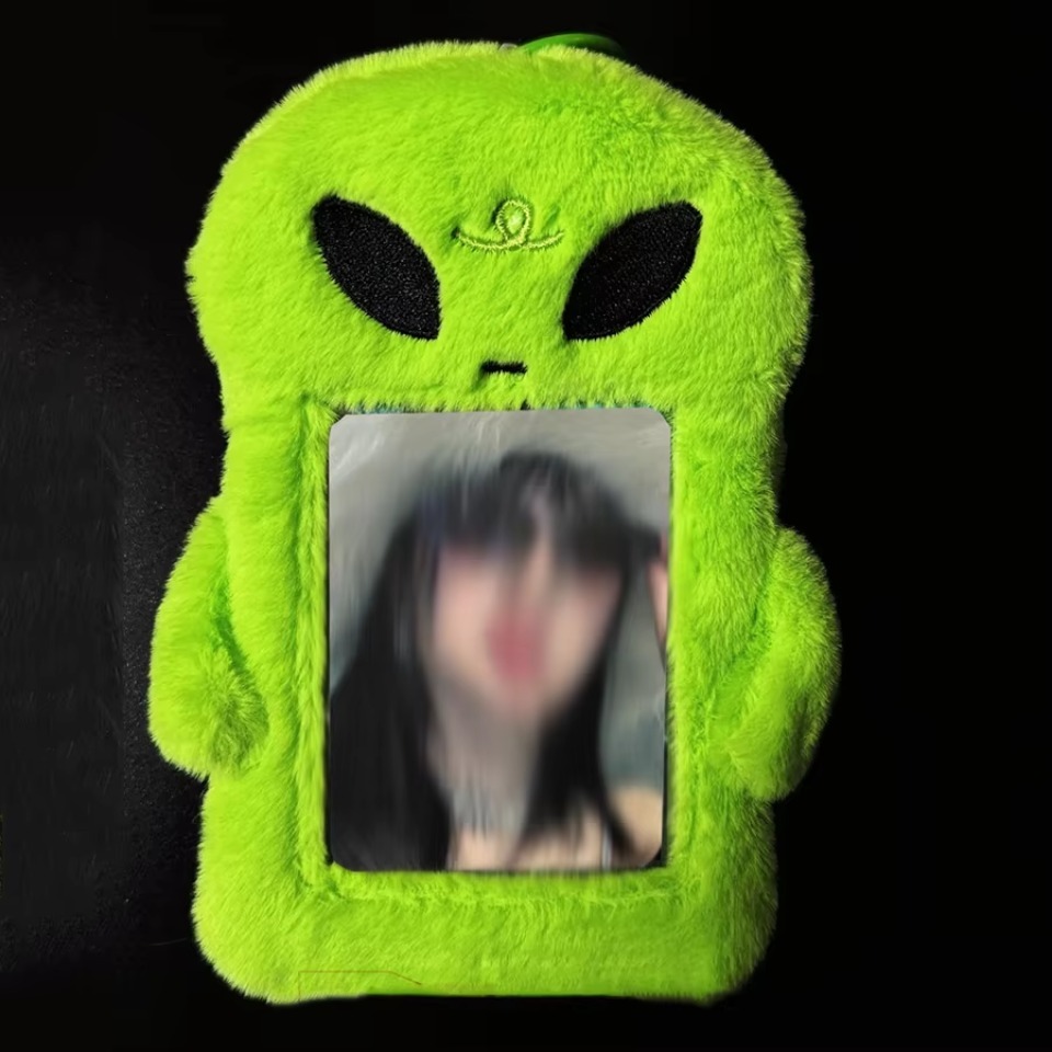 1PC Fluffy Plush Card Holder Soft Cute Stationery Photocard Bus Card Sleeve ID Bank Credit Card Protector