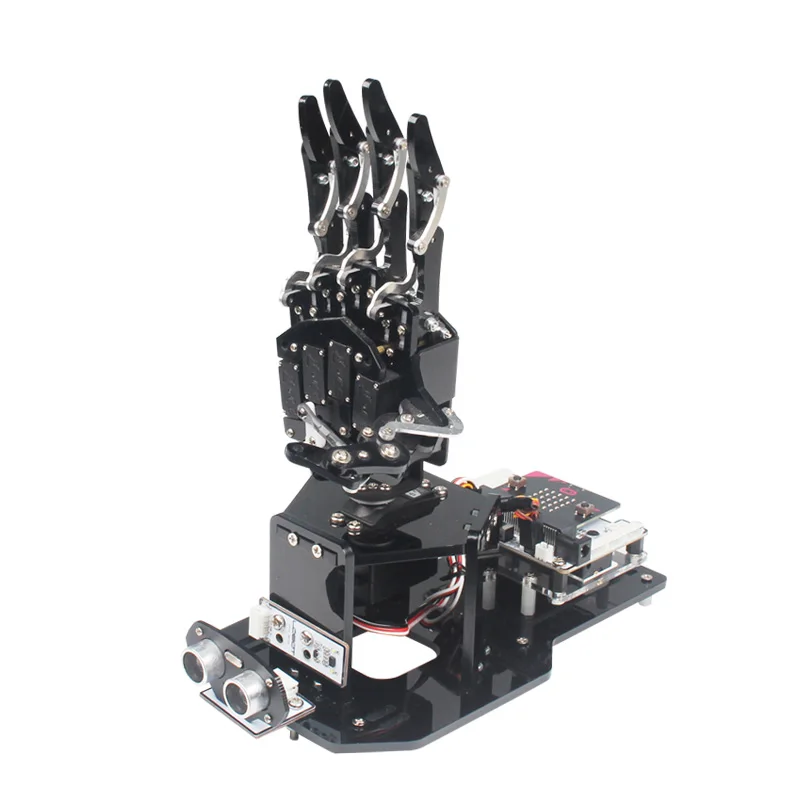 6 Dof Robotic Bionic Hand Manipulator Palm with 5 Fingers Project For Microbit Robot DIY Kit V2 Programmable Robot Starter Kit