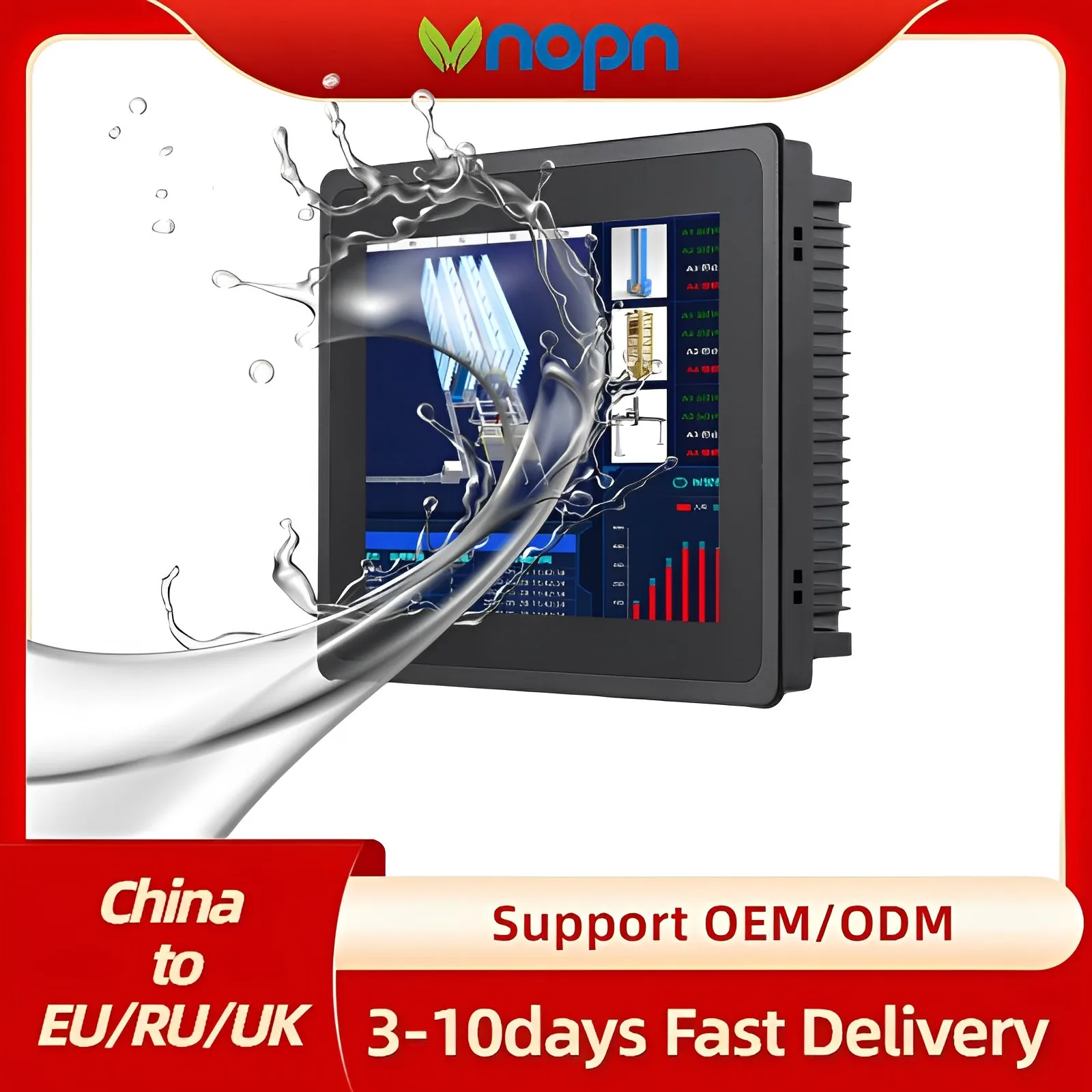 Tablet PC industriale Pentium A1020/celeron J1750 da 10,4 pollici All in One con touch screen capacitivo per Windows 10 pro Linux