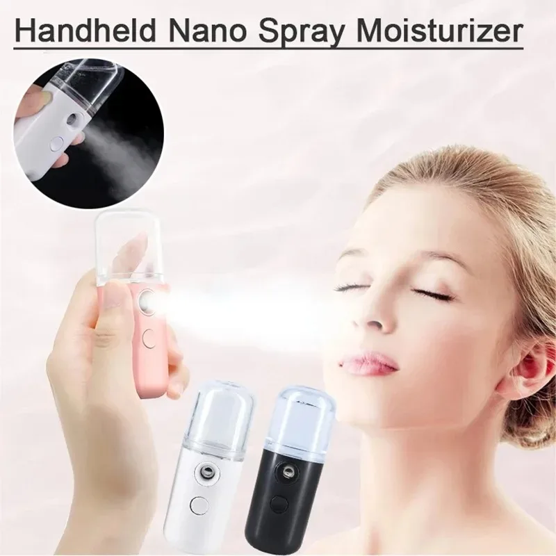 USB 휴대용 30ml 미니 나노 안개 분무기 페이스 스프레이 페이셜 스티머 모이스춰 라이징 가습기 스킨 케어 뷰티 인스트루먼트