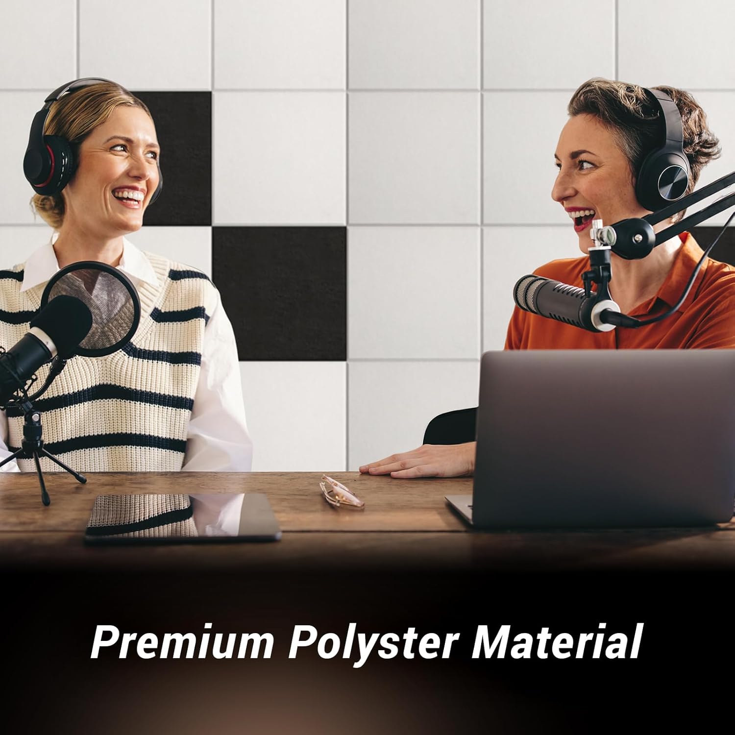 Espuma Acústica Pack 18 Paneles, Paneles Acústicos Cuadrado con Respaldo Adhesivo, Insonorización Acustica Pared y Decoración pa