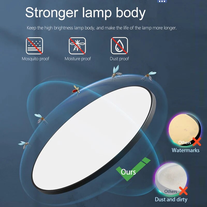 Smart Led Ceiling Lamp 36W 50W Dimmable Modern Led Ceiling Lights With APP Remote Control For Bedroom Living Room