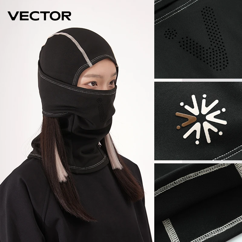 VECTOR Mùa Đông Đi Xe Đạp Mặt Nạ Nỉ Giữ Nhiệt Giữ Ấm Chống Gió Đi Xe Đạp Mặt Nạ Balo Mặt Nạ Trượt Tuyết Câu Cá Trượt Tuyết Nón Mũ Đợi Đầu Đa Năng