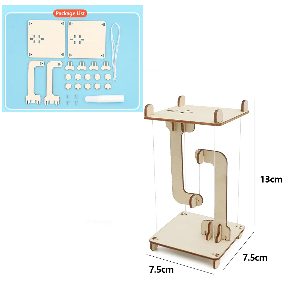 STEM Toys DIY Anti-Gravity Tensegrity Structure Floating Table Wooden Science Physics Building Model Educational Gift for Kids