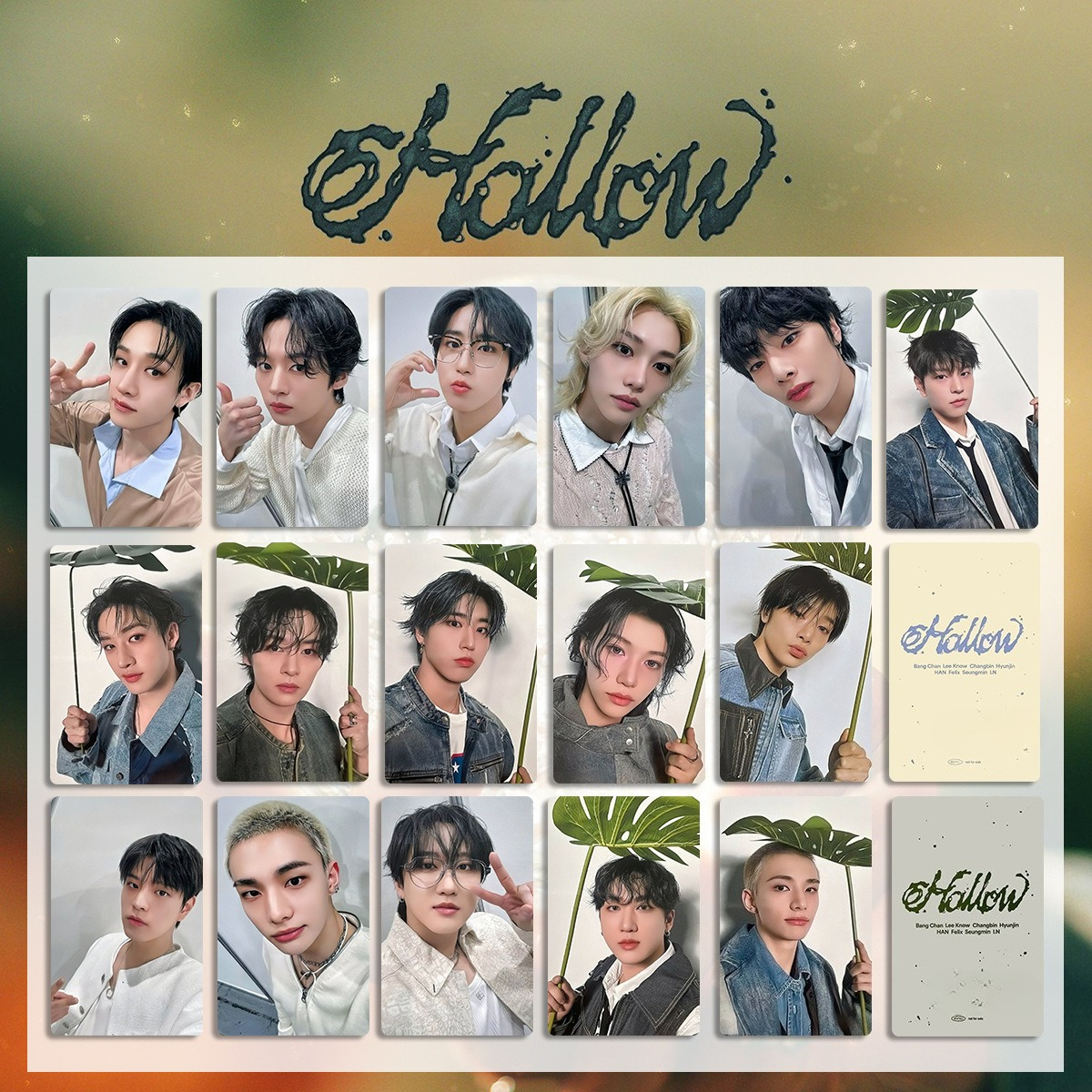 KPOP idols Shizuoka weekly limited edition card Felix Hyunjin Seungmin Han Changbin Lee Know I.N Bangchan fashion photo cards