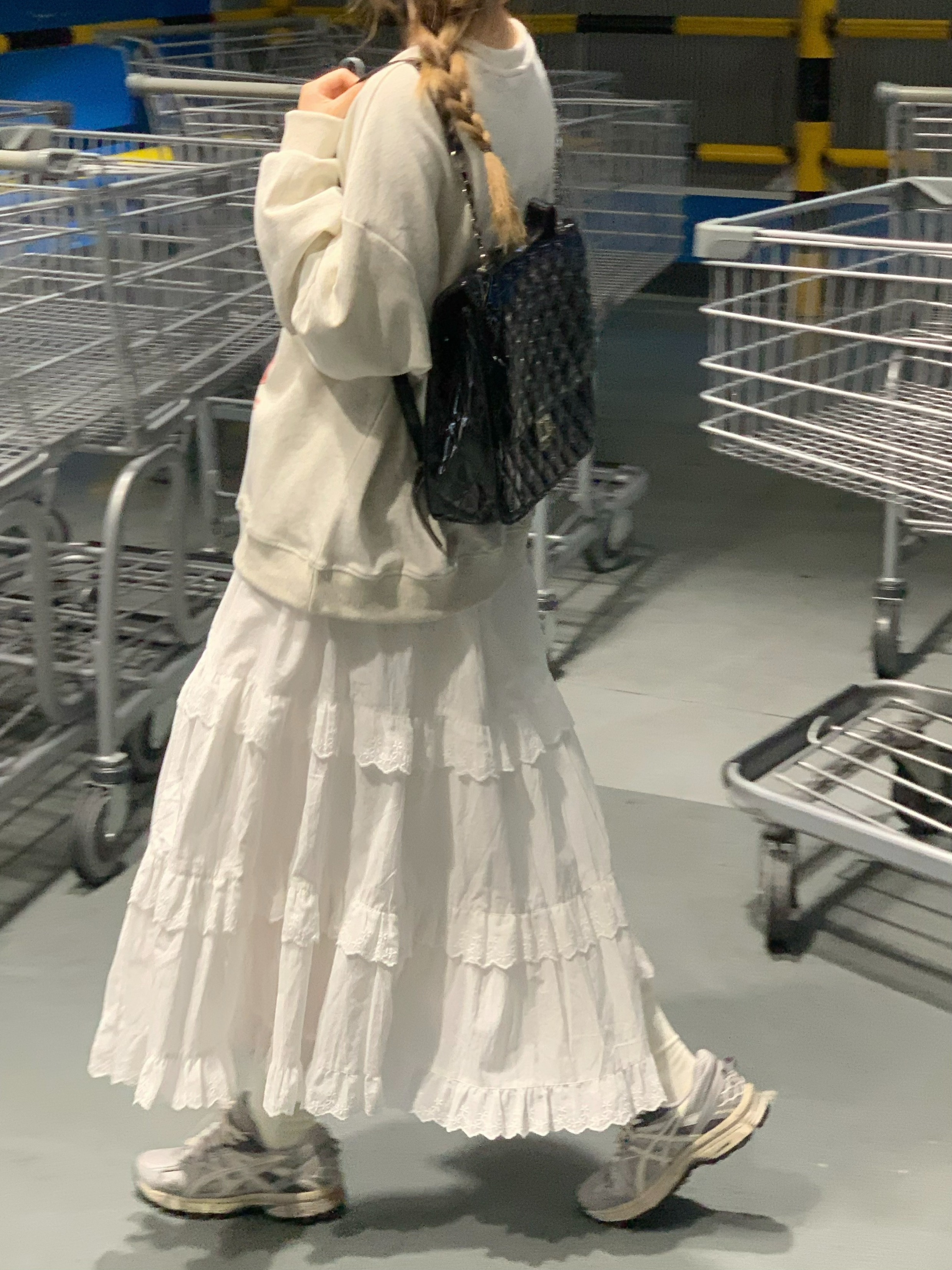 Spitze A-line Lose Alle-spiel Frühling Herbst Knöchel-länge Röcke für Frauen Koreanischen Stil Weibliche Zarte Mode Freizeit studenten Chic