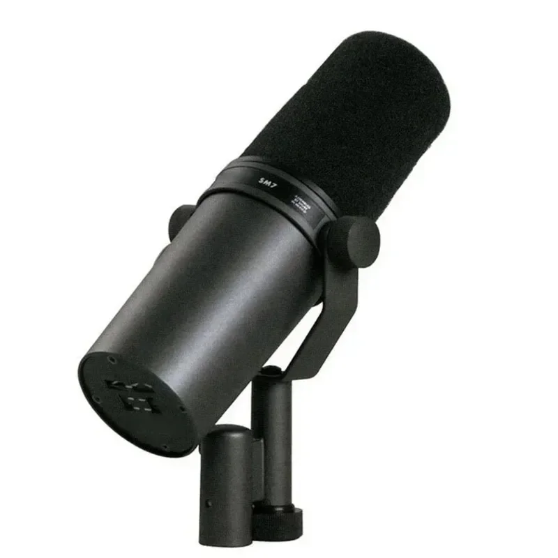 VIKEFON Dynamisches Mikrofon mit Nierencharakteristik SM7B Sm7b 7B Studio-Mikrofon mit wählbarer Frequenzgang für Live-Bühnenaufnahmen, Podcasting