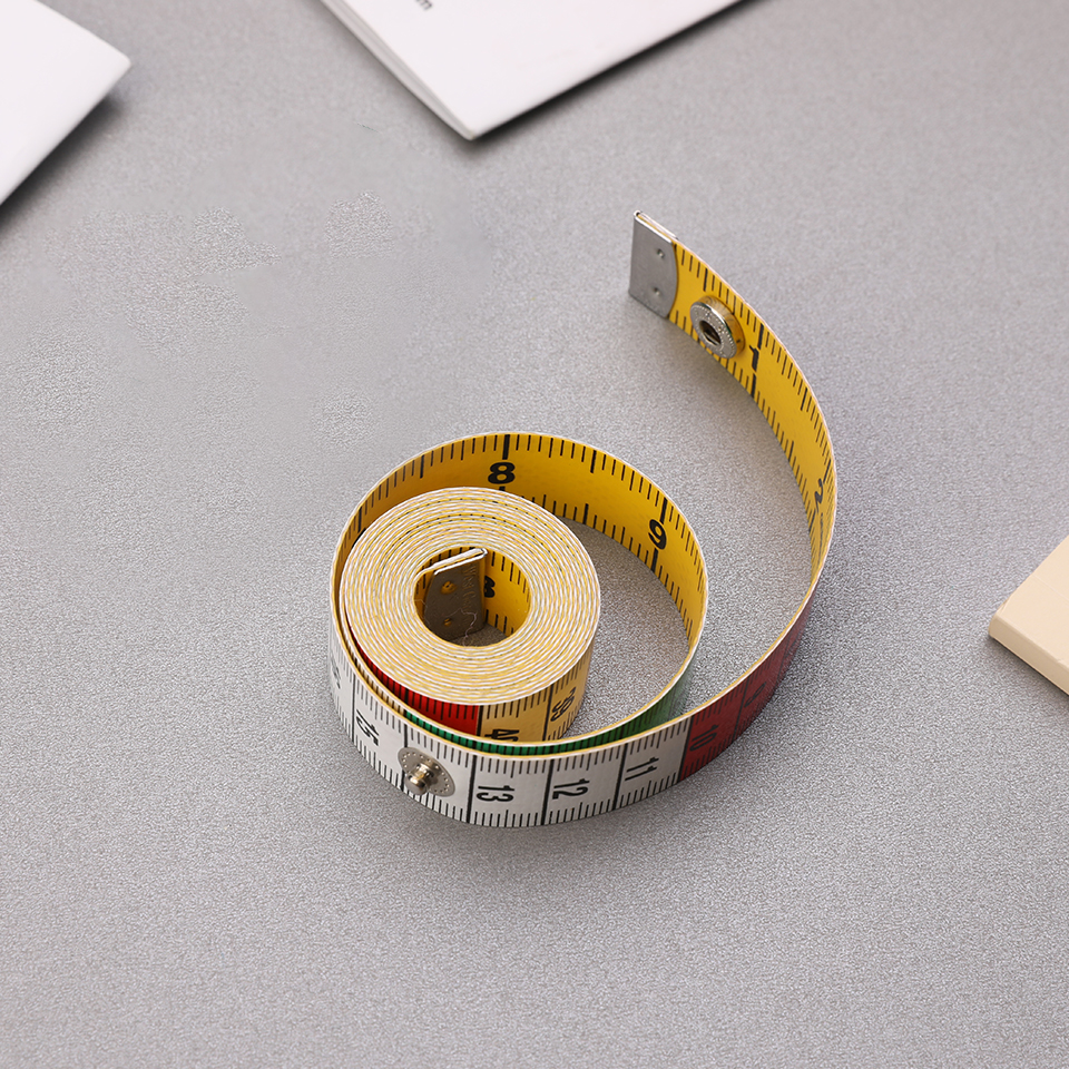Fenrry 1.5 メートルボディ測定テープ定規縫製テーラーテープミニ裁縫師メジャーソフトフラットセンチメートル巻尺縫製用