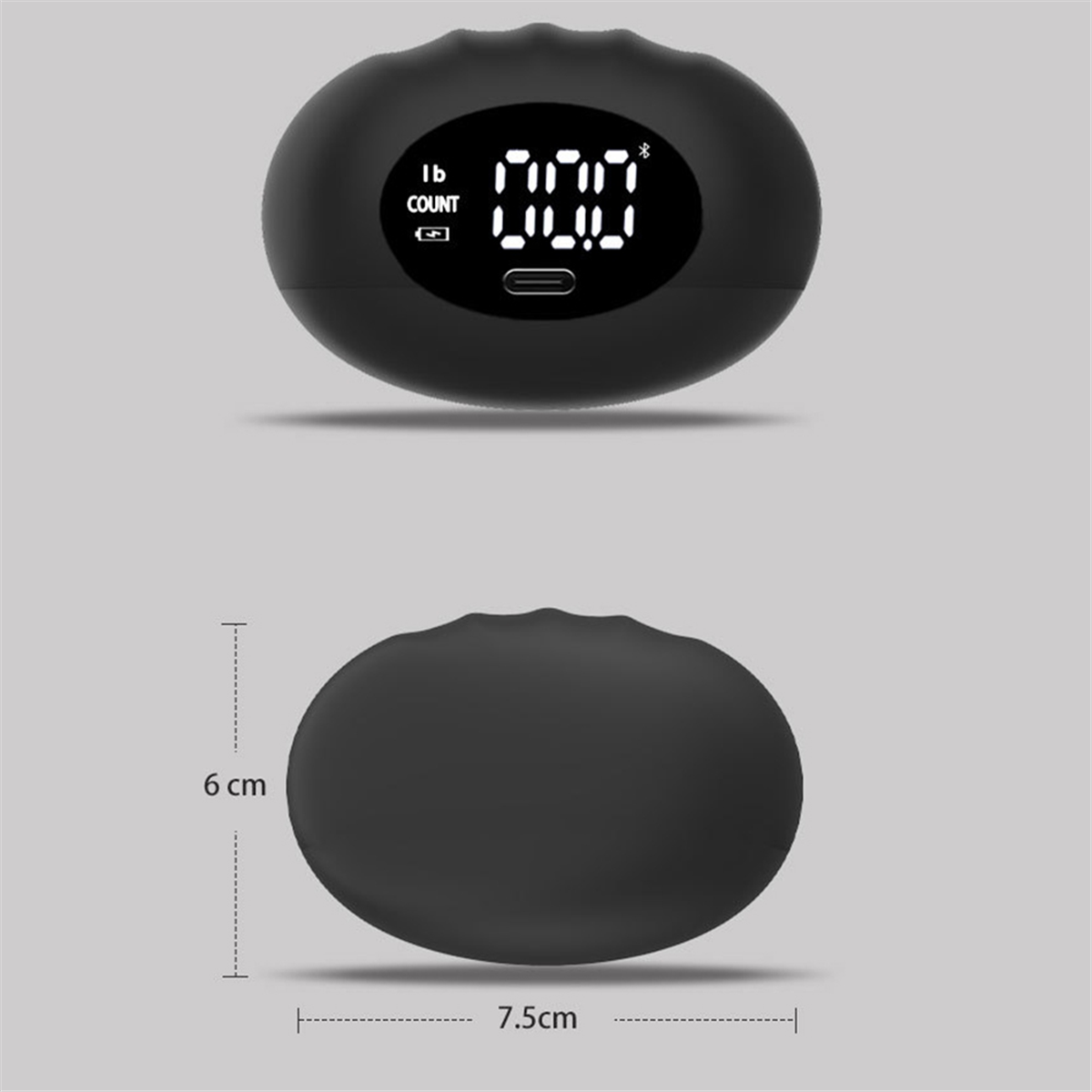 BAAU 握力テスター、デジタル握力トレーナー、最大 396 ポンドのハンドグリッパー強化装置、フィンガーグリップトレーニング用 B