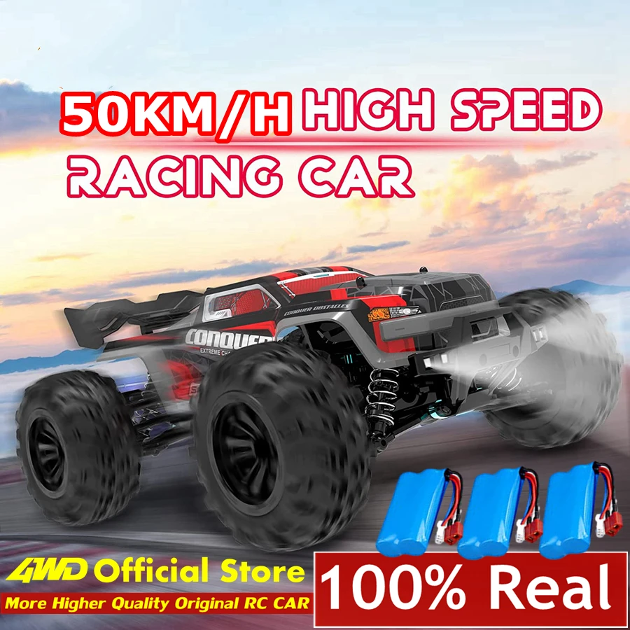4WD 1:16 80KM/H Super bezszczotkowy 50KM/H szczotkowany samochód RC 4x4 Off Road zdalnie sterowana szybka ciężarówka wyścigowa do driftu zabawka dla dzieci dorośli