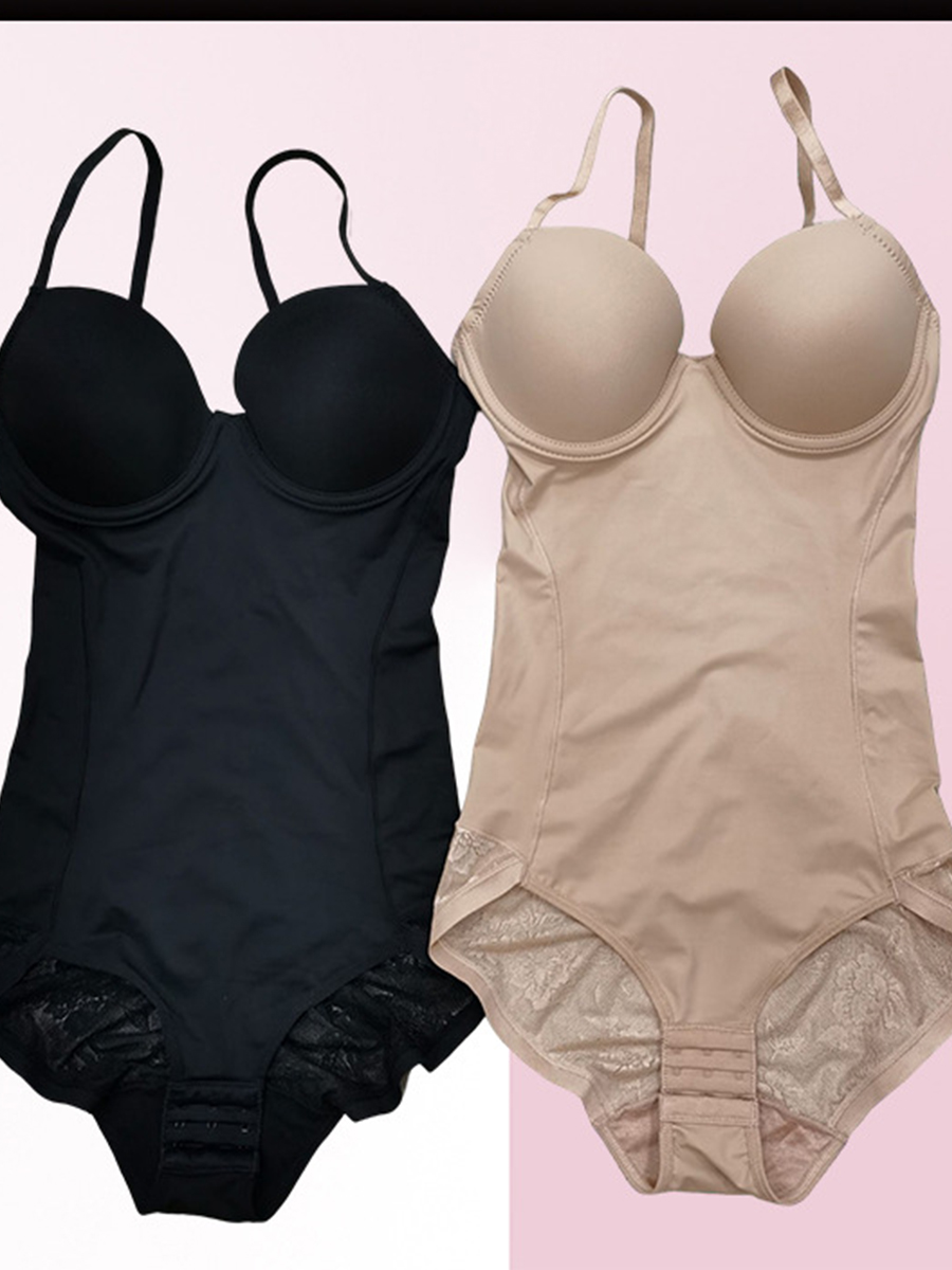 女性用の滑らかな圧縮ボディシェイパー、おなかコントロール、腕立て伏せストレッチボディスーツ、女性用下着とシェイプウェア、1個