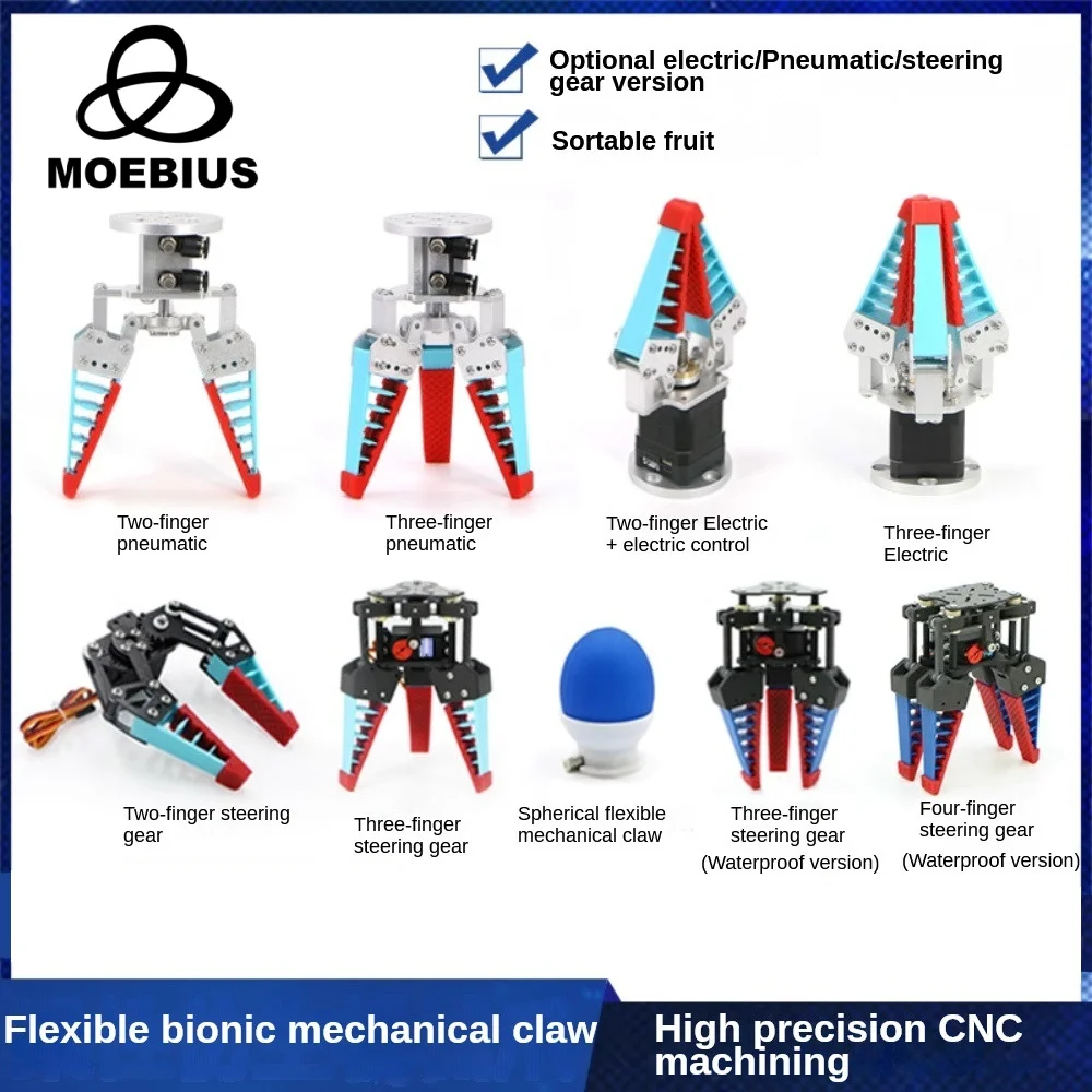 Neueste 2kg Große Last Flexible Roboter Klaue Bionic Flexible Mechanische Finger Obst Sortierung Greifer Greifen Adaptive Pneumatische Elektrische