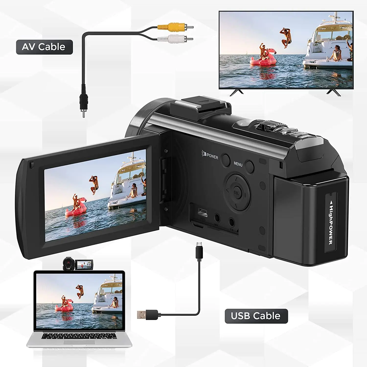 Cámara fotográfica Digital con pantalla giratoria de 3,0 pulgadas, cámara fotográfica profesional, vídeo Hd, cámaras para niños para el hogar