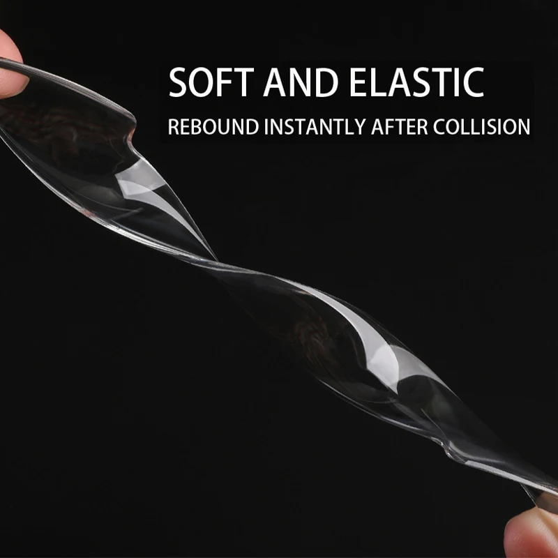 Car Door Transparent Anti-collision Protector Bar Strips Side Edge Protection Guards Rear View Mirror Cover Protection Stickers
