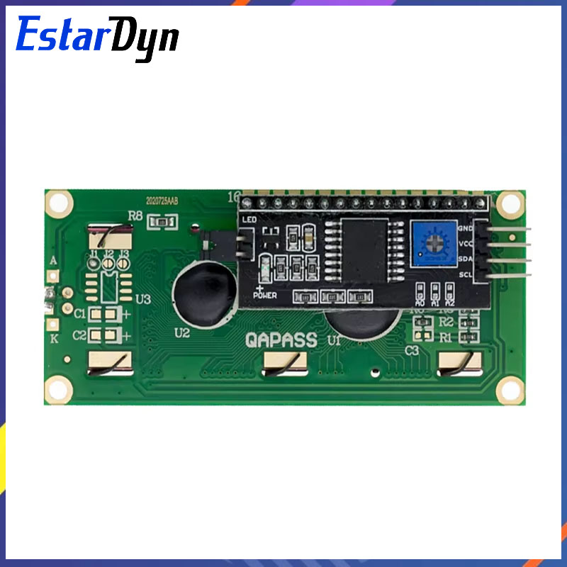 LCD1602 1602 LCD Module Blue / Yellow Green Screen 16x2 Character LCD Display PCF8574T PCF8574 IIC I2C Interface 5V for arduino