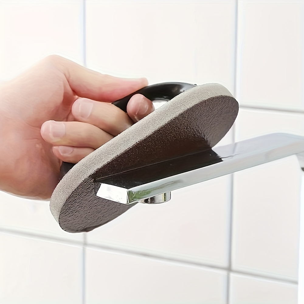 Kitchen Cleaning Brush Household Magic Eraser Washing Dishes With Diamond Sand Scouring Cloth Sponge Eraser With Handle Tool