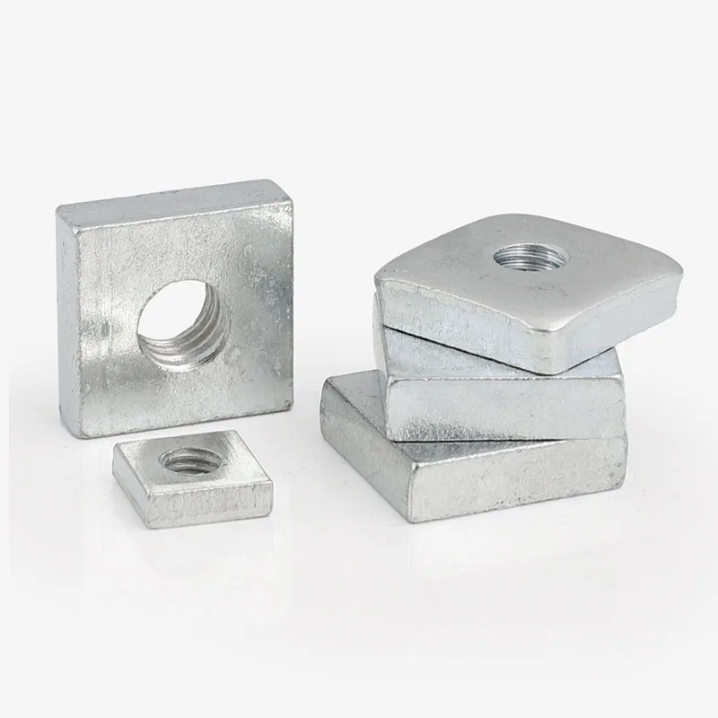 20/ 40pcs/lot Square Nut M3 M4 M5 M6 Carbon Steel Galvanized Zinc Plated Thin Quadrangle Block Compatible with Prusa MK3 DIN562