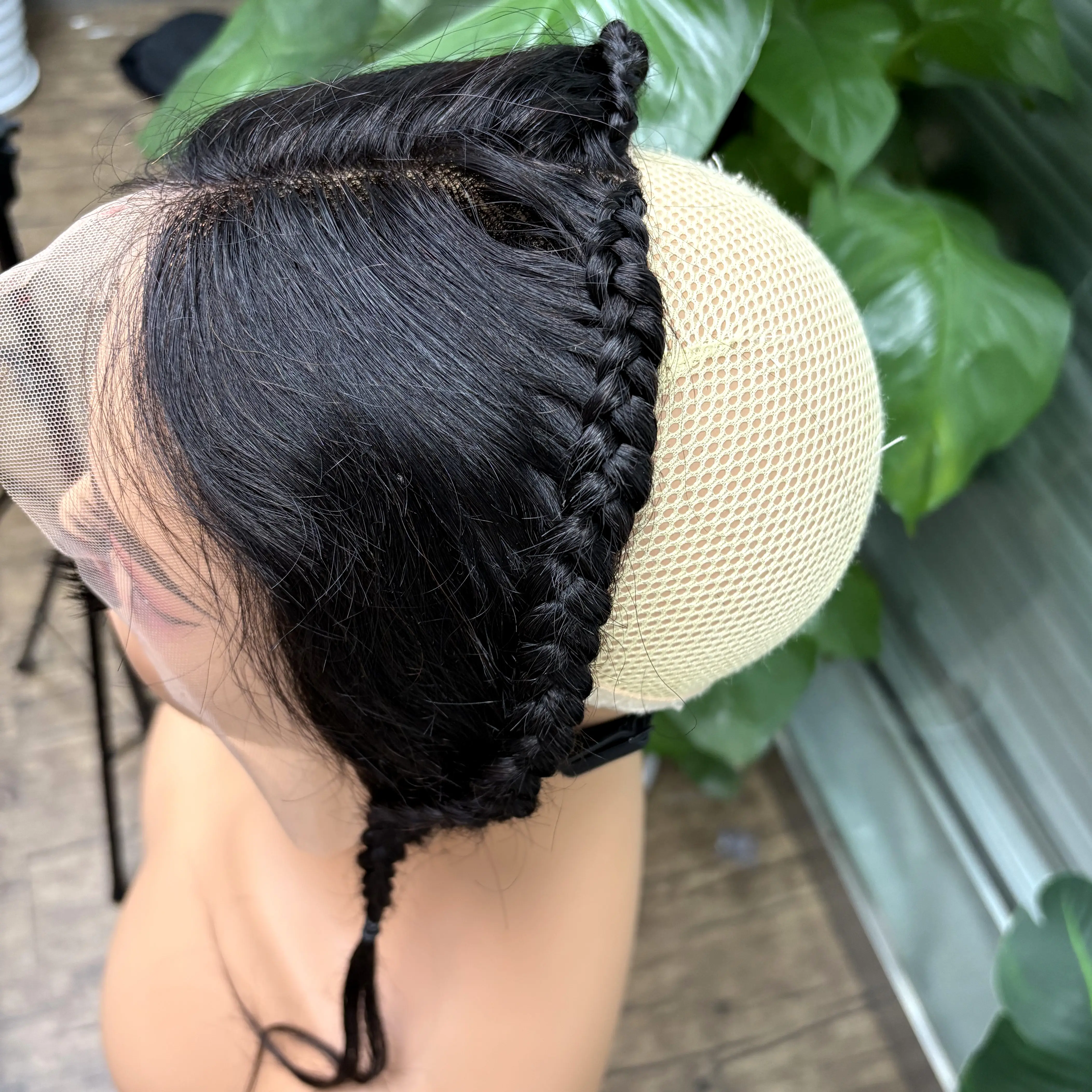 10 polegadas 13x4 renda frontal transparente com tranças cabelo remy birmanês natural renda frontal para mulheres meninas