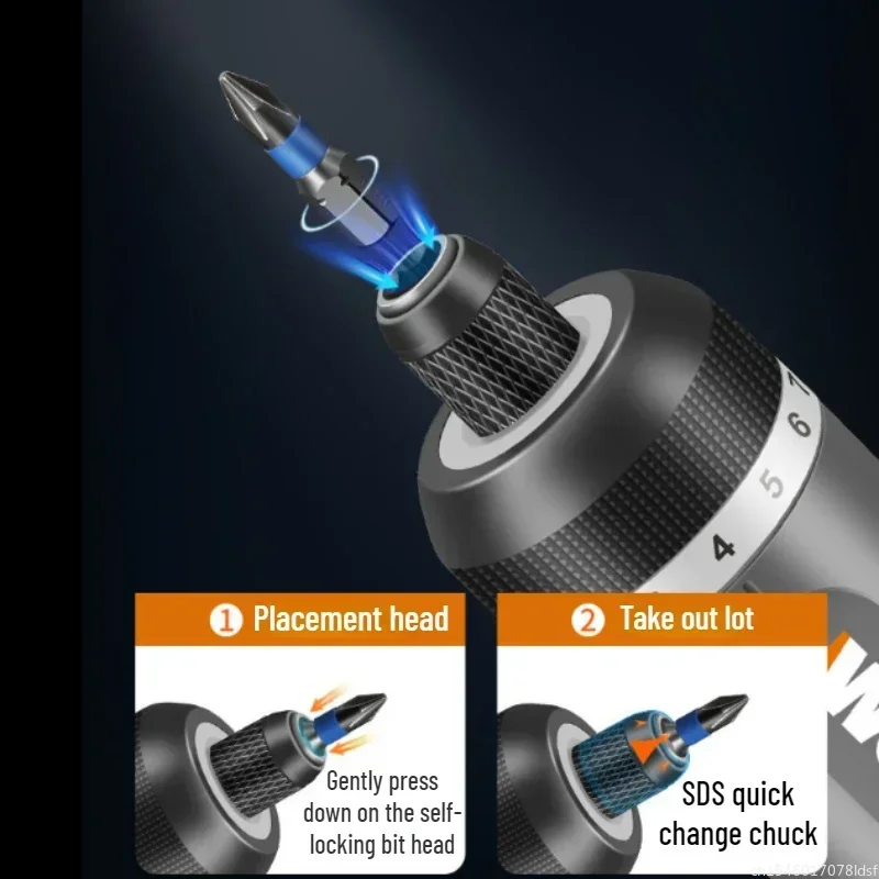 Worx-Juego de destornilladores eléctricos de 4V WX242, destornillador eléctrico inalámbrico inteligente portátil, Mini taladro eléctrico, herramienta eléctrica de reparación para el hogar